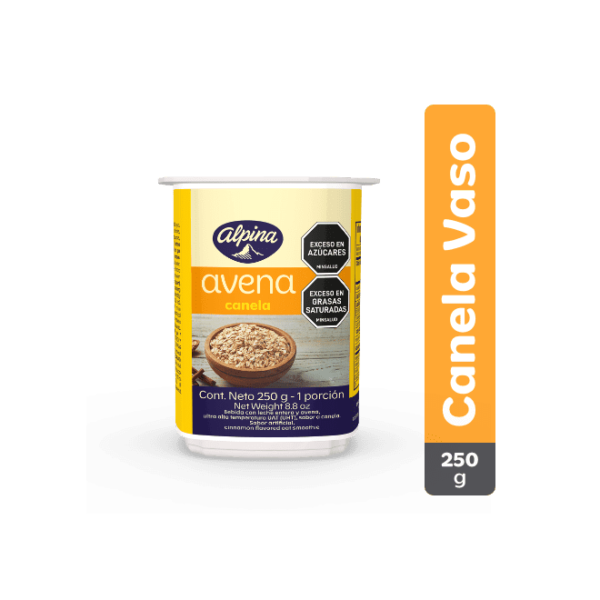 Avena Vaso Sabor Canela Finesse Alpina 250Gr