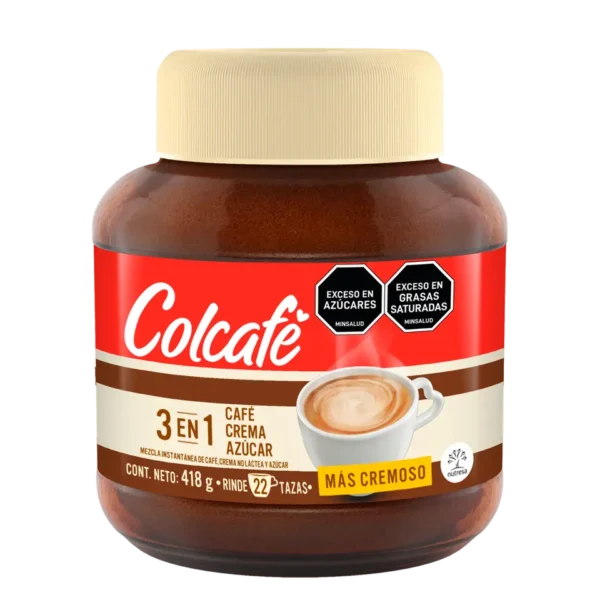 Cafe Colcafe 3 3N 1 Cafe Crema Y Azucar 418Gr