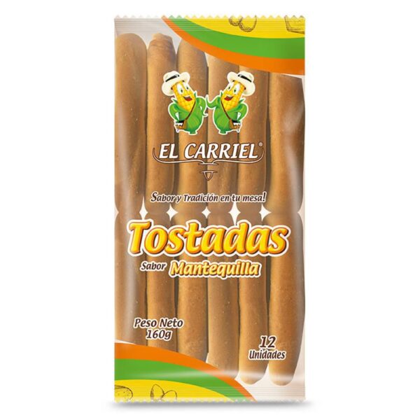 Tostadas Mantequilla El Carriel 160 Gr