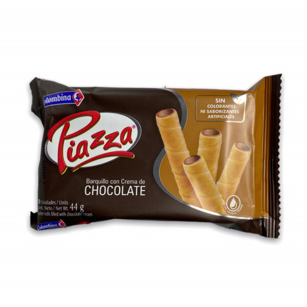 Barquillo Con Crema Sabor Chocolate Piazza 45G