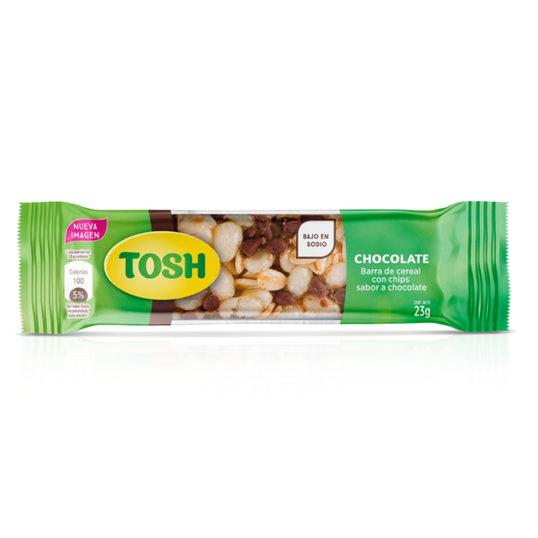 Barra De Cereal De Chocolate Tosh 23Gr