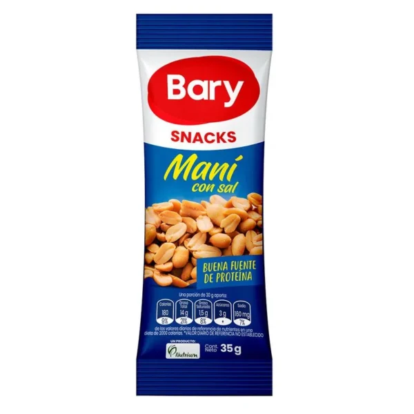 Bary Snacks Mani Con Sal 35 Gr