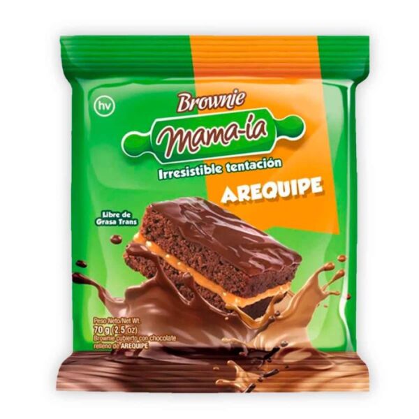 Brownie Mama-Ia Irresistible Tentacion Arequipe 70G