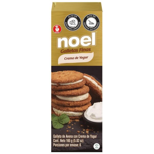 Galleta De Avena Con Crema De Yogur Noel 165G