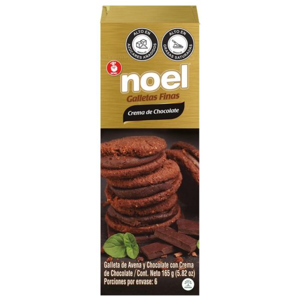 Galleta De Avena Y Chocolate Con Crema De Chocolate Noel 165G