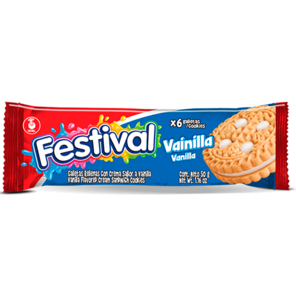 Galleta Festival De Vainilla X6 Unidades 50Gr