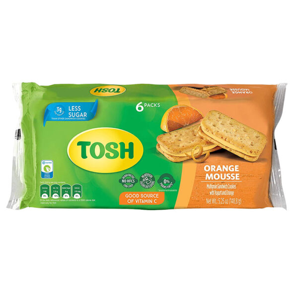 Galleta Tosh Cremadas Mousse De Naranja 24.8 Gr