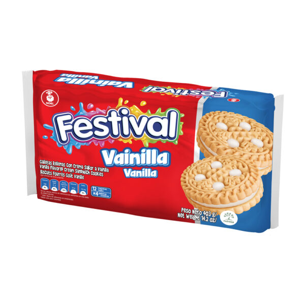 Galletas Festival Vainilla Paquete X 12Und 4 Galletas 403G