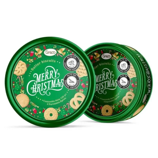 Galletas Greco Merry Christmas Lata 120Gr