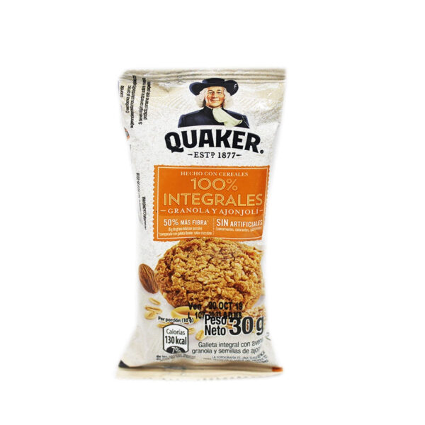 Galletas Integrales Quaker Granola Y Ajonjoli 30Gr