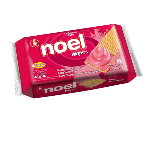 Galletas Noel Wafer De Fresa 24Gr