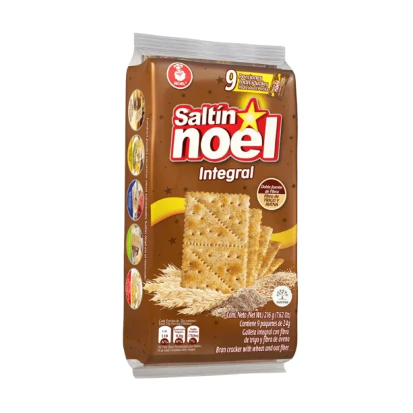 Galletas Saltin Noel Integral Paquete X9 216G