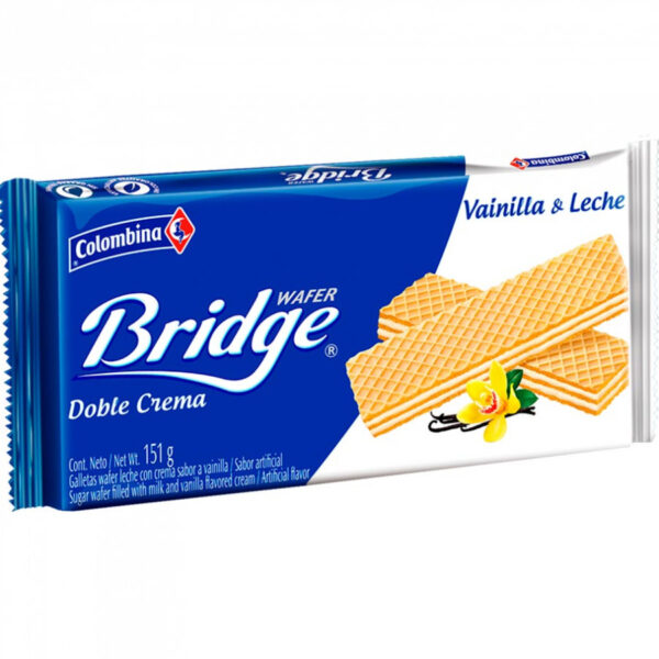 Galletas Wafer Bridge Sabor Vainilla Colombina 30Gr