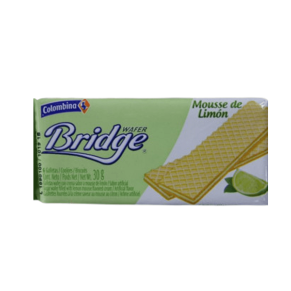 Galletas Wafer Bridgr Sabor Mousse De Limon Colombina 30Gr