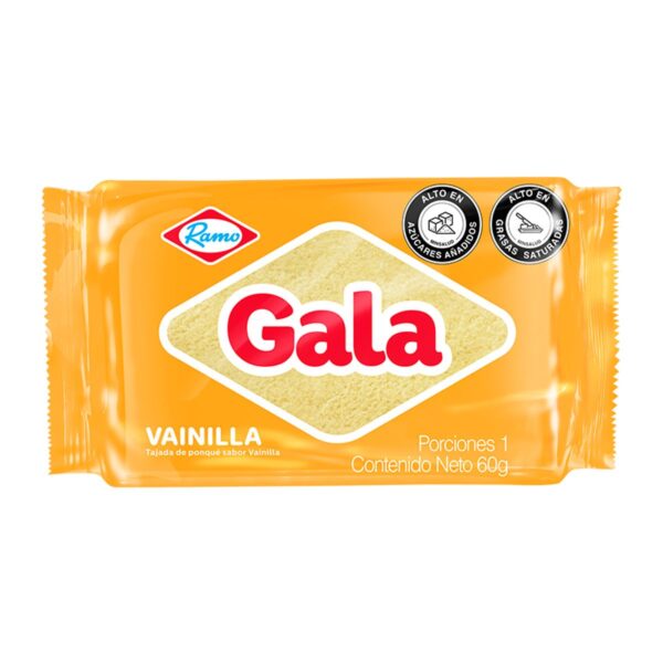 Tajada De Ponque Gala Sabor Vainilla Ramo 60Gr