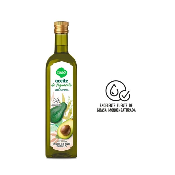 Aceite de aguacate TAEQ 100% natural (250 ml)