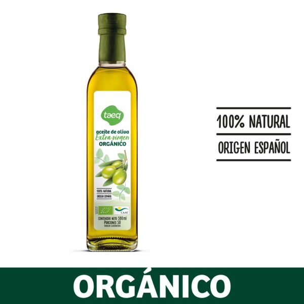 Aceite de oliva TAEQ Extra virgen orgánico (500 ml)