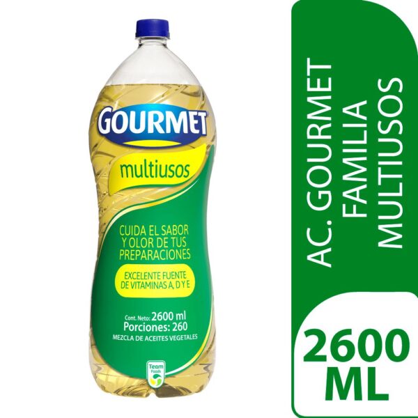 Aceite GOURMET VEGETALES FAMILIA MULTIUSOS (2600 ml)