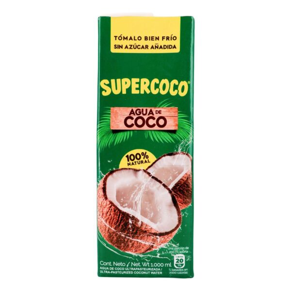 Agua SUPERCOCO COCO NATURAL (1000 ml)