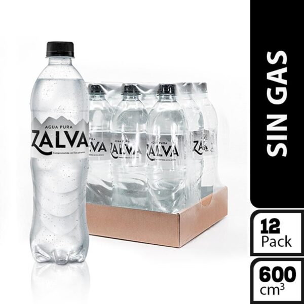 Agua AGUA ZALVA sin gas botella x12und (7200 ml)