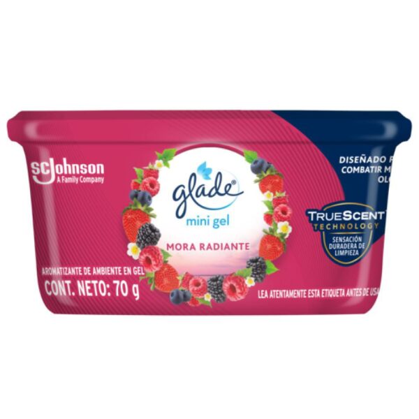 Aromatizante GLADE Gel Mora Radiante (70 gr)