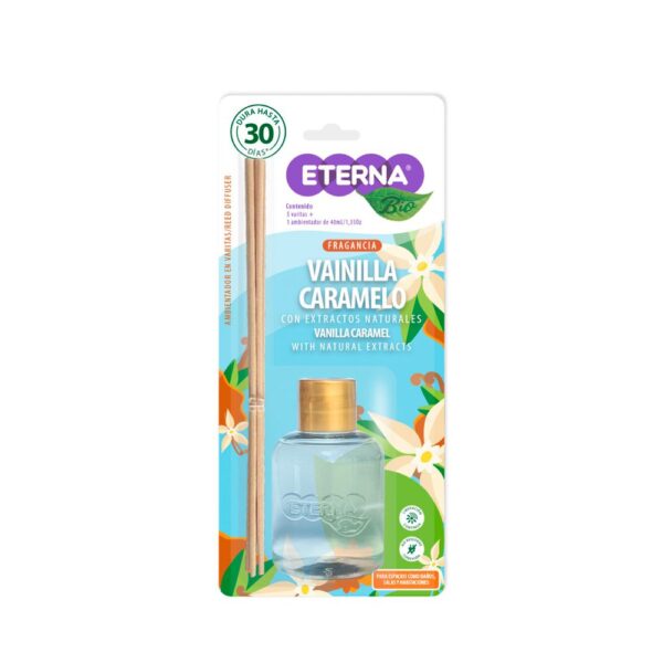 Ambientador ETERNA varitas vainilla caramelo (40 ml)