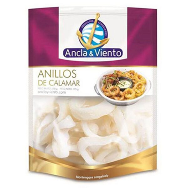 Anillos o aros de calamar ANCLA Y VIENTO Crudos (200 gr)