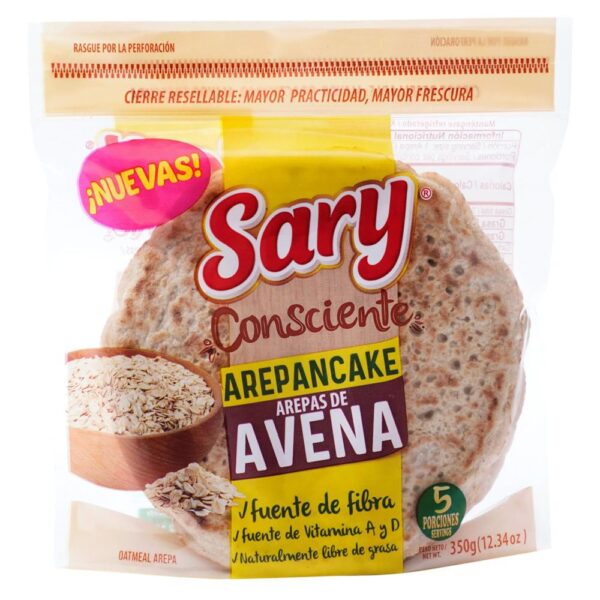 Arepas SARY CONSCIENTE Avena (350 gr)