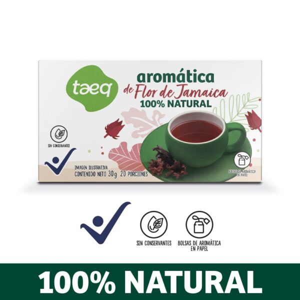 Aromatica TAEQ Flor de jamaica x20und 100% natural (30 gr)