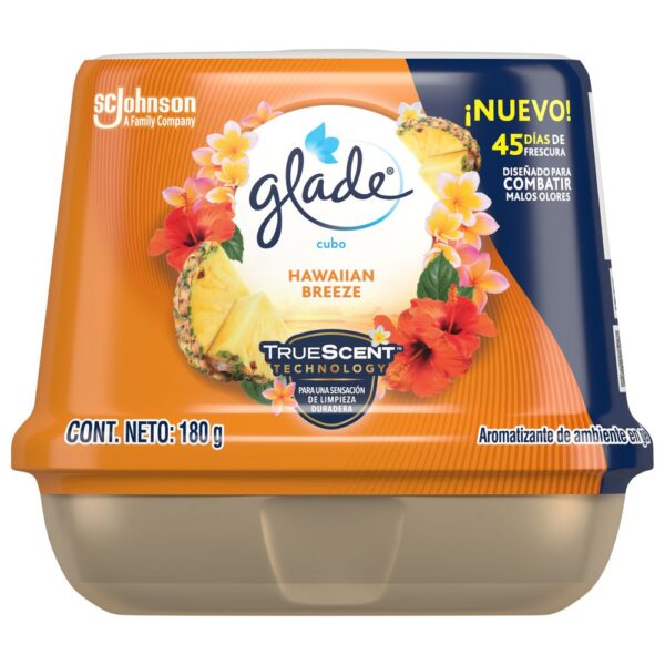 Aromatizante GLADE AMBIENTE CUBO HAWAIIAN BREEZE (180 gr)