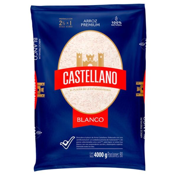 arroz CASTELLANO BLANCO (4000 gr)