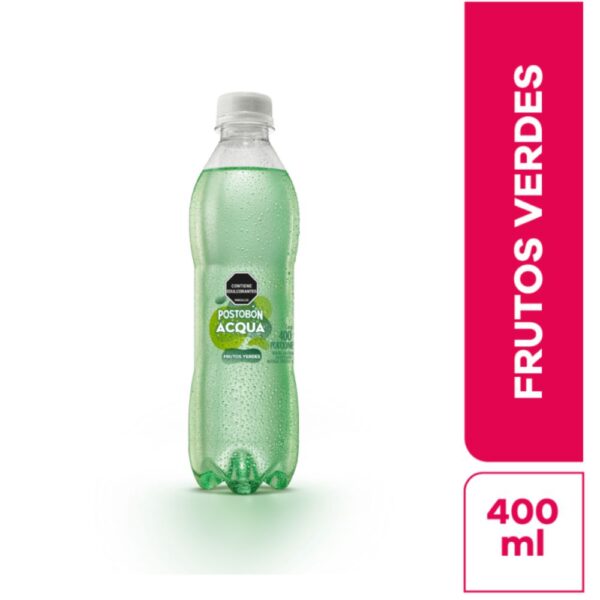 Gaseosa POSTOBON ACQUA Acqua Frutos Verde Botella (400 ml)