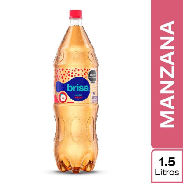 Agua Saborizada BRISA Con gas manzana (1500 ml)