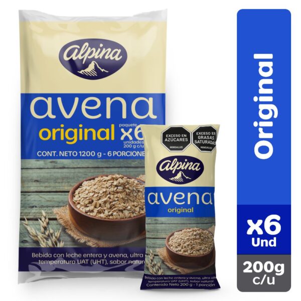 Avena ALPINA Original Bolsa x6und 200ml (1200 gr)