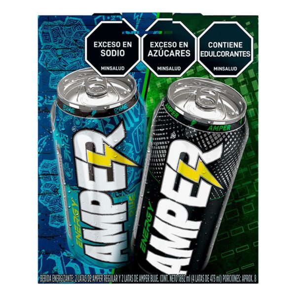 Bebida AMPER Energizante Blue Amper (1892 ml)