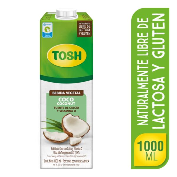 Bebida vegetal TOSH De coco (1000 ml)