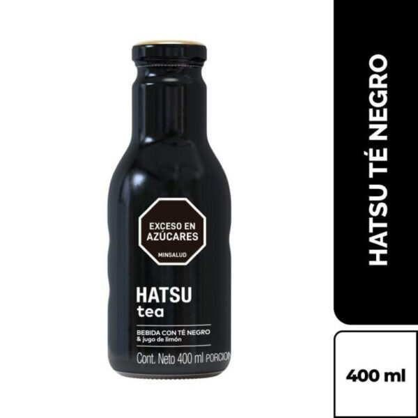 Té HATSU Negro Botella Vidrio (400 ml)