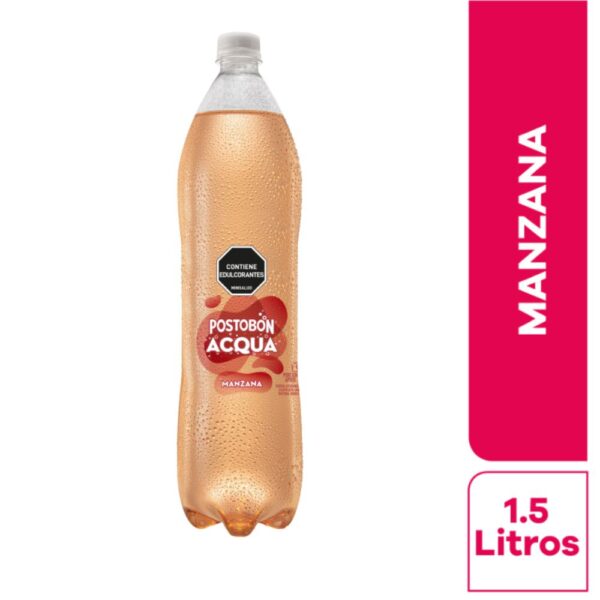 Gaseosa POSTOBON ACQUA Acqua Manzana Botella (1500 ml)