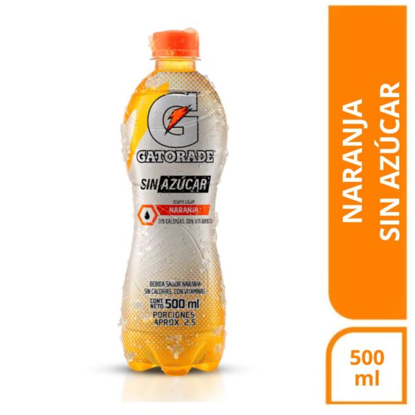 Bebida Hidratante GATORADE Fresa Kiwi Sin Azúcar (500 ml)