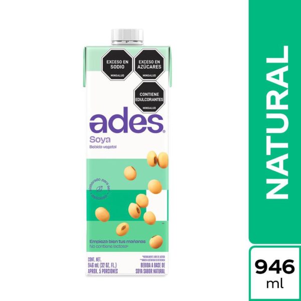 Bebida de Soya ADES Natural (946 ml)