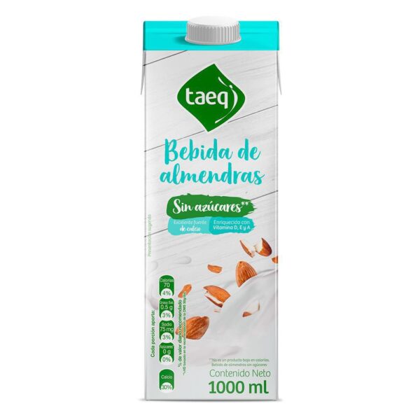 Bebida de almendras TAEQ Sin azúcares añadidos (1000 ml)