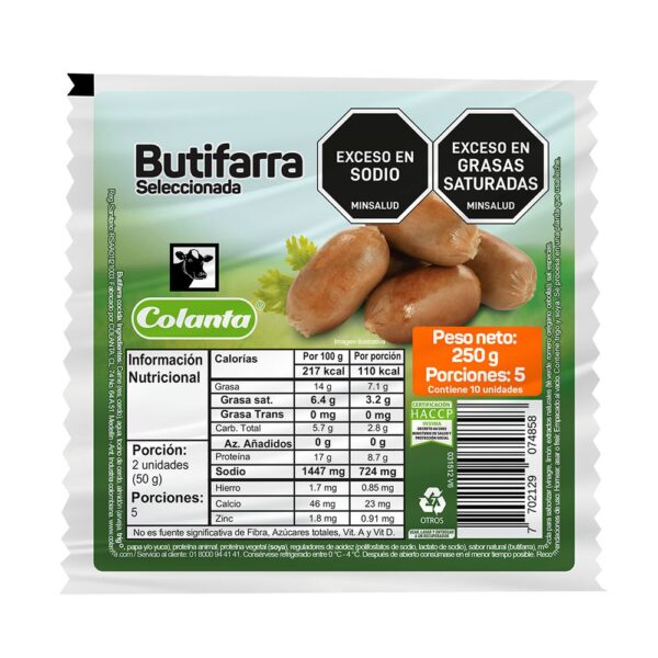 Butifarra COLANTA (250 gr)