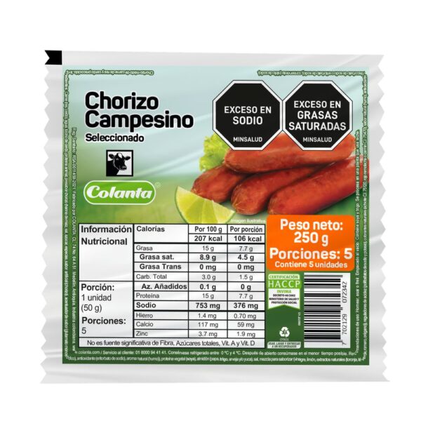 Chorizo COLANTA (250 gr)