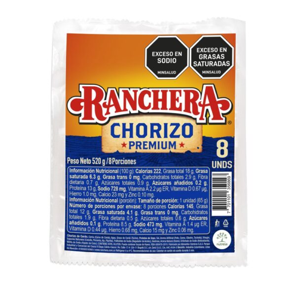 Chorizo RANCHERA Premium (520 gr)