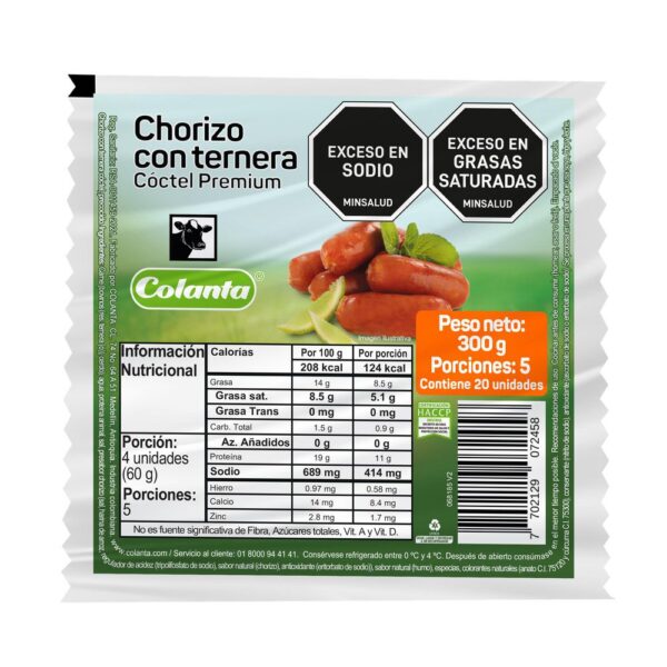 Chorizo COLANTA (300 gr)