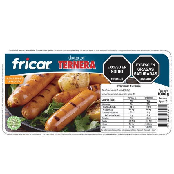 Chorizo FRICAR (1000 gr)