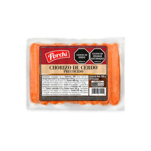 CHORIZO PRECOCIDO PORCHI (1000 gr)