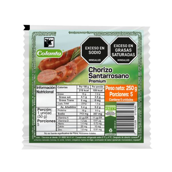 Chorizo COLANTA (250 gr)