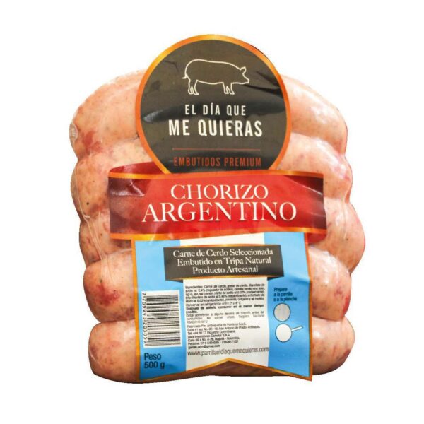 Chorizo EL DIA QUE ME QUIERAS argentino (500 gr)