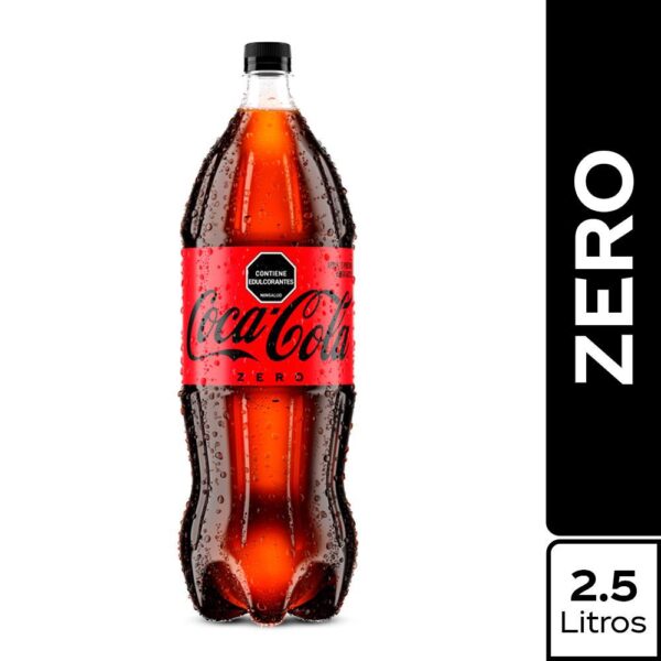 Gaseosa Coca Cola ZERO Botella familiar (2500 ml)